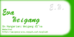 eva weigang business card